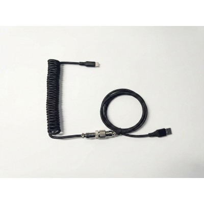 Кабель для клавіатури Coiled Cable Aluminum Black