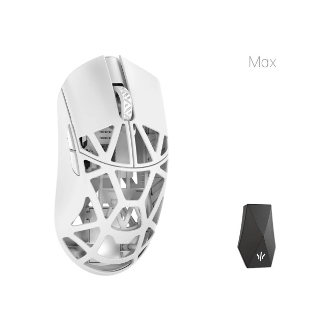 Миша WLmouse Beast X Max OMRON Opticals Solid Sides Milky White