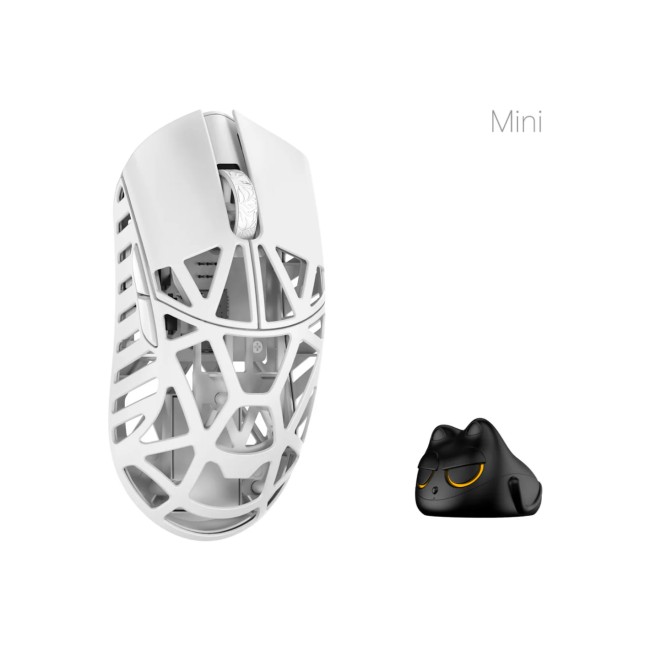 Миша WLmouse Beast X Mini Pro OMRON Opticals Side Slits Milky White
